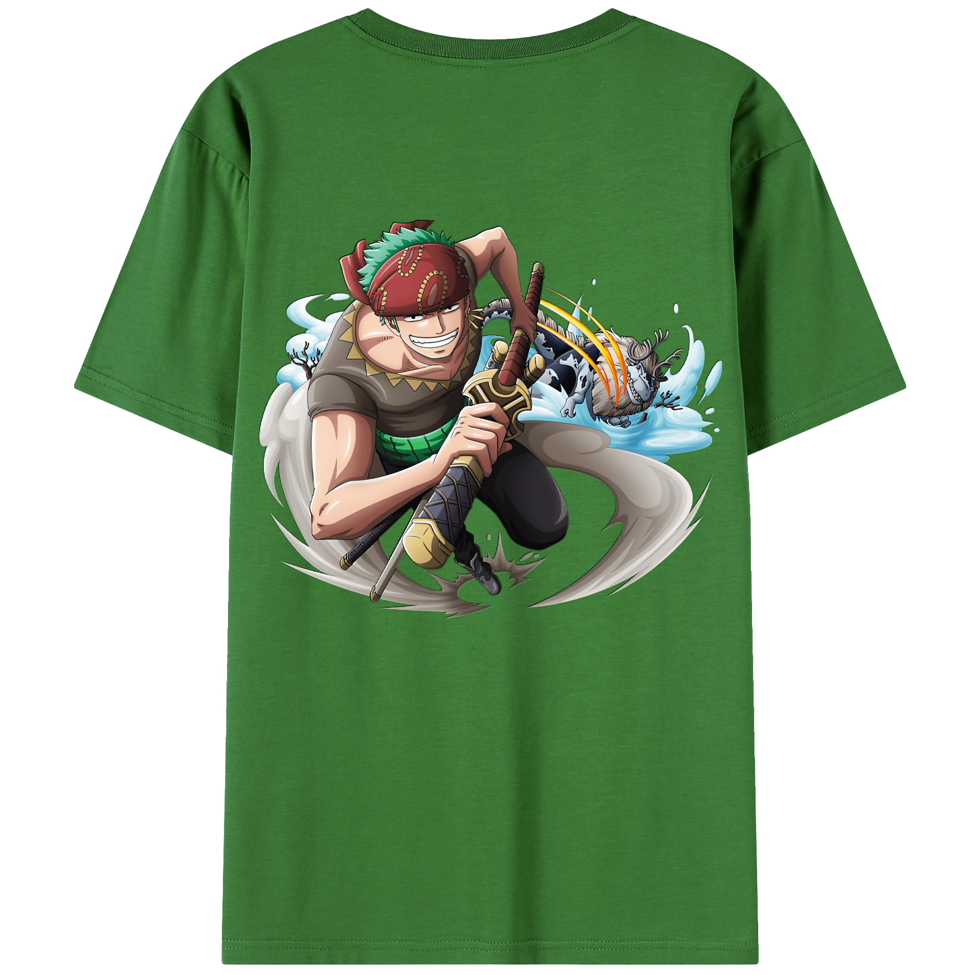 ワンピース ロロノア・ゾロ ONE PIECE Roronoa Zoro レディース半袖Tシャツ(バックプリント)
